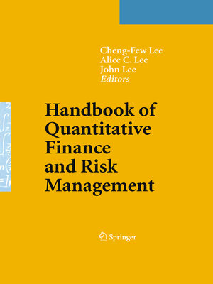 cover image of Handbook of Quantitative Finance and Risk Management